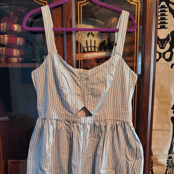 Hot Topic Blue and white striped Dress - Picture 3 of 9